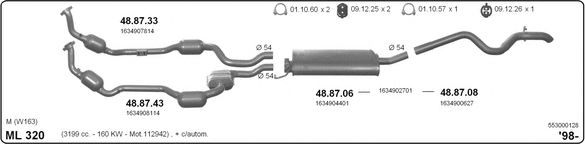 553000128 IMASAF Exhaust System