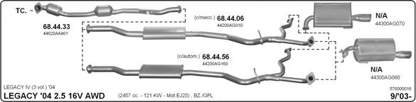 576000016 IMASAF Exhaust System Exhaust System