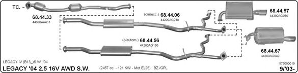 576000019 IMASAF Exhaust System Exhaust System