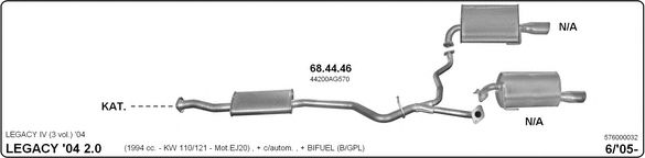 576000032 IMASAF Exhaust System