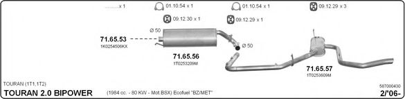 587000430 IMASAF Exhaust System Exhaust System