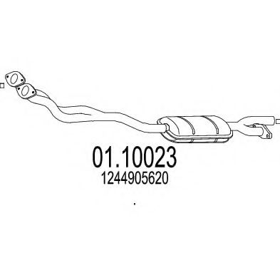 01.10023 MTS Front Silencer
