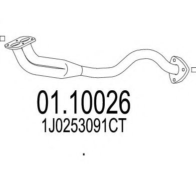01.10026 MTS Exhaust System Exhaust Pipe