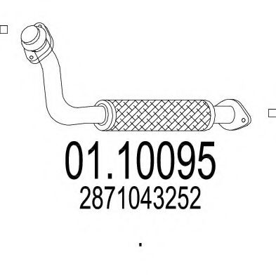01.10095 MTS Exhaust System Exhaust Pipe