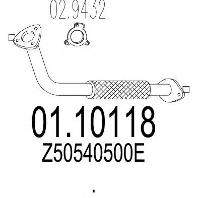 01.10118 MTS Exhaust Pipe