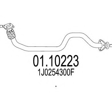 01.10223 MTS Exhaust System Exhaust Pipe