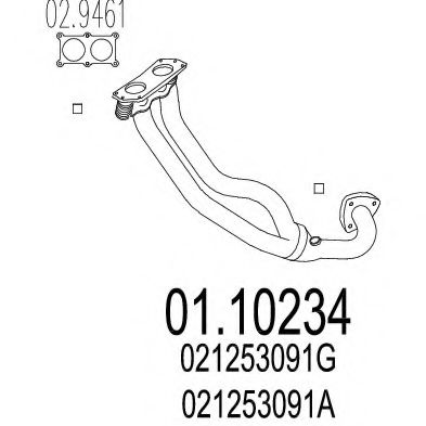 01.10234 MTS Exhaust Pipe