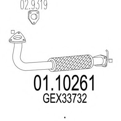 01.10261 MTS Exhaust Pipe