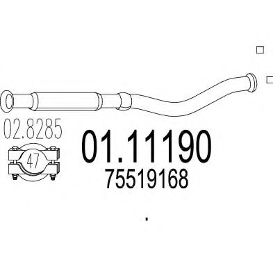 01.11190 MTS Front Silencer