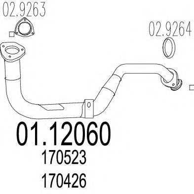 01.12060 MTS Exhaust Pipe