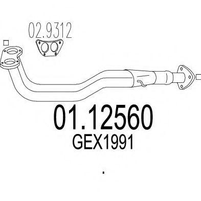 01.12560 MTS Exhaust Pipe
