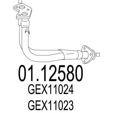 01.12580 MTS Exhaust Pipe