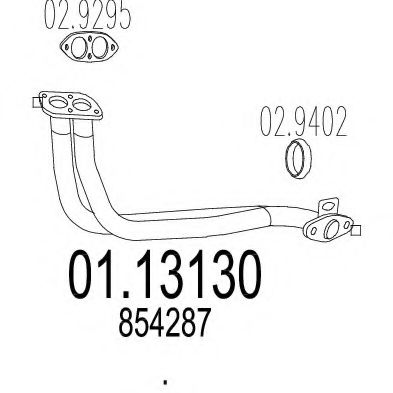 01.13130 MTS Exhaust Pipe