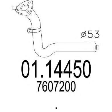 01.14450 MTS Exhaust System Exhaust Pipe