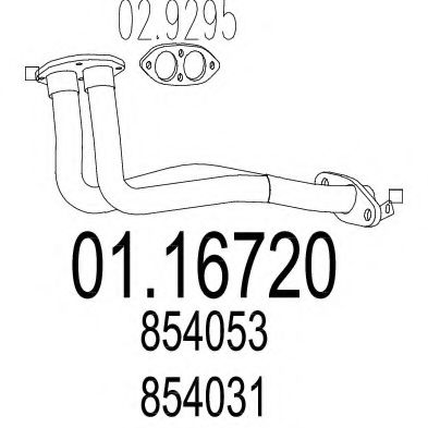 01.16720 MTS Exhaust Pipe