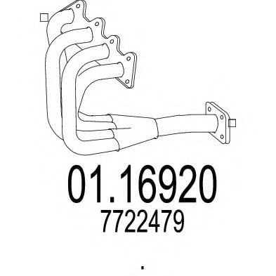 01.16920 MTS Exhaust System Exhaust Pipe