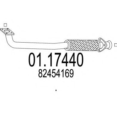 01.17440 MTS Exhaust System Exhaust Pipe