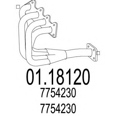 01.18120 MTS Exhaust System Exhaust Pipe