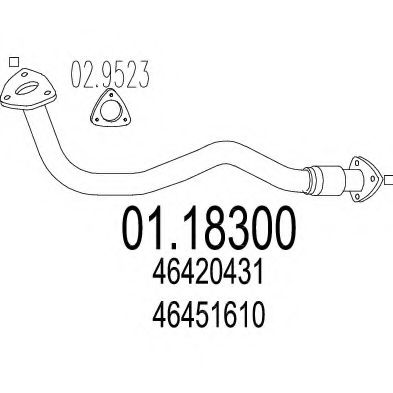 01.18300 MTS Exhaust Pipe