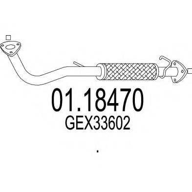 01.18470 MTS Exhaust System Exhaust Pipe