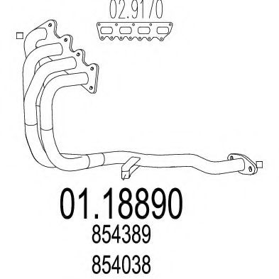 01.18890 MTS Repair Set, piston/sleeve