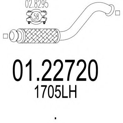 01.22720 MTS Exhaust Pipe