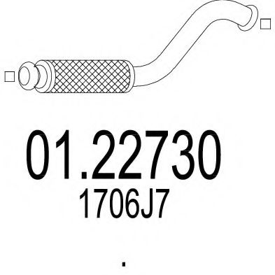 01.22730 MTS Exhaust Pipe