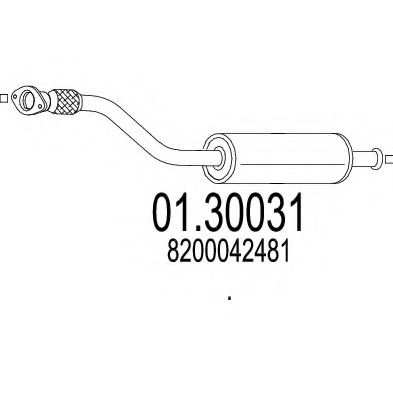01.30031 MTS Front Silencer