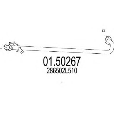 01.50267 MTS Exhaust System Middle Silencer