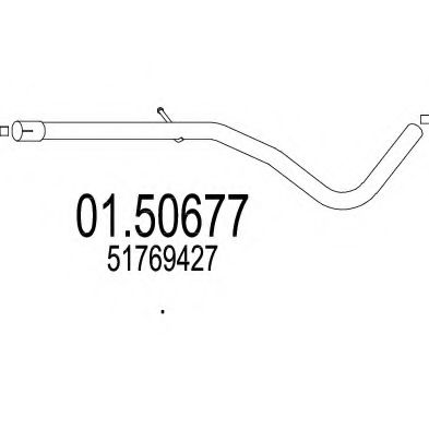 01.50677 MTS Exhaust Pipe
