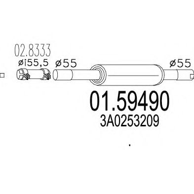 01.59490 MTS Repair Set, piston/sleeve