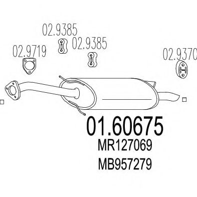 01.60675 MTS Exhaust System End Silencer
