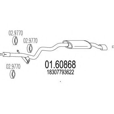 01.60868 MTS Exhaust System End Silencer
