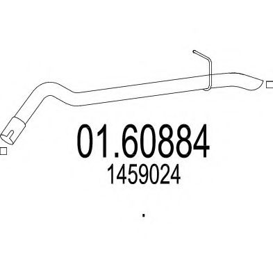 01.60884 MTS Exhaust Pipe