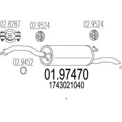 01.97470 MTS Wheel Bearing Kit