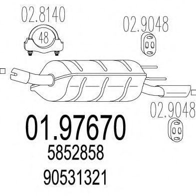 01.97670 MTS Wheel Bearing Kit