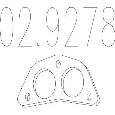 02.9278 MTS Exhaust System Gasket, exhaust pipe