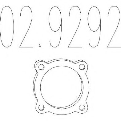 02.9292 MTS Exhaust System Gasket, exhaust pipe