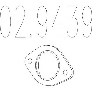 02.9439 MTS Gasket, exhaust pipe