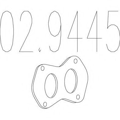 02.9445 MTS Exhaust System Gasket, exhaust pipe