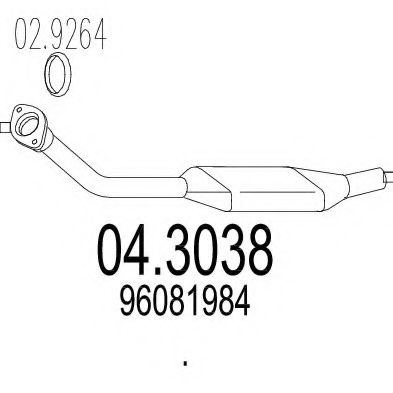 04.3038 MTS Gearshift Sleeve, manual transmission