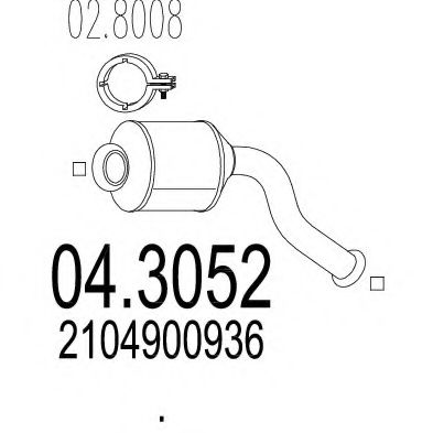 04.3052 MTS Gearshift Sleeve, manual transmission