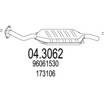 04.3062 MTS Exhaust System Catalytic Converter