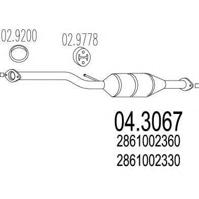 04.3067 MTS Catalytic Converter