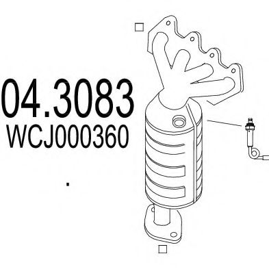 04.3083 MTS Catalytic Converter