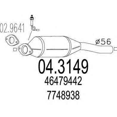 04.3149 MTS Catalytic Converter