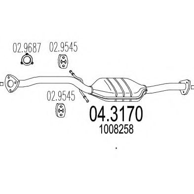 04.3170 MTS Catalytic Converter