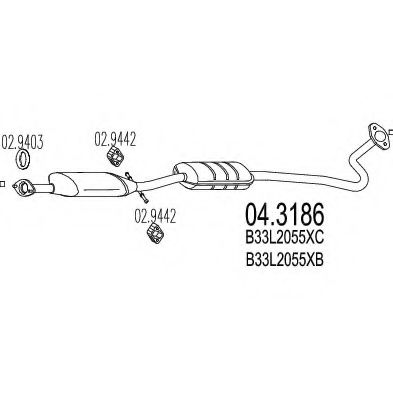 04.3186 MTS Standard Parts Bearing