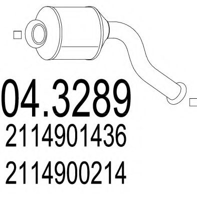04.3289 MTS Catalytic Converter