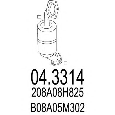 04.3314 MTS Catalytic Converter